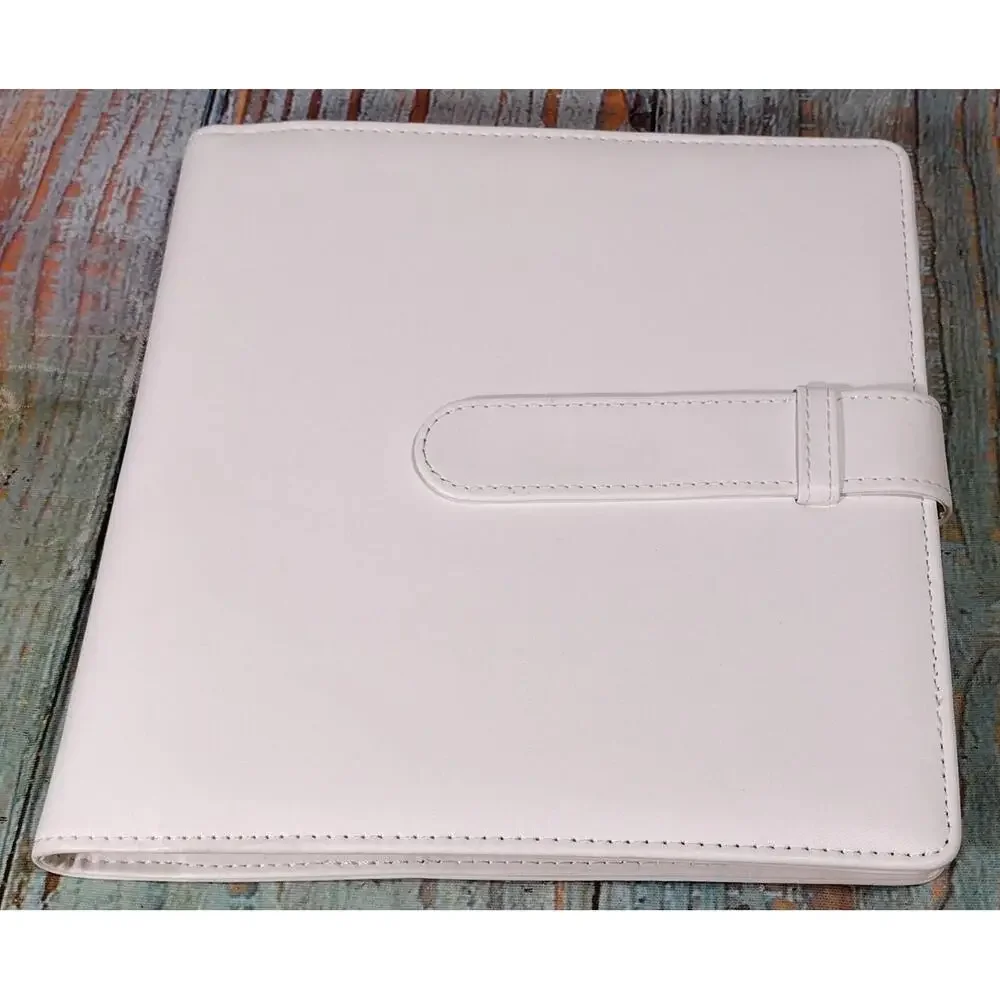 White Faux Leather -‎ Trading Card/Photo Album